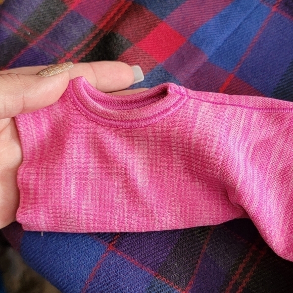 Ivivva by lululemon girl kids two tone ombre workout long sleeve top - Picture 8 of 8